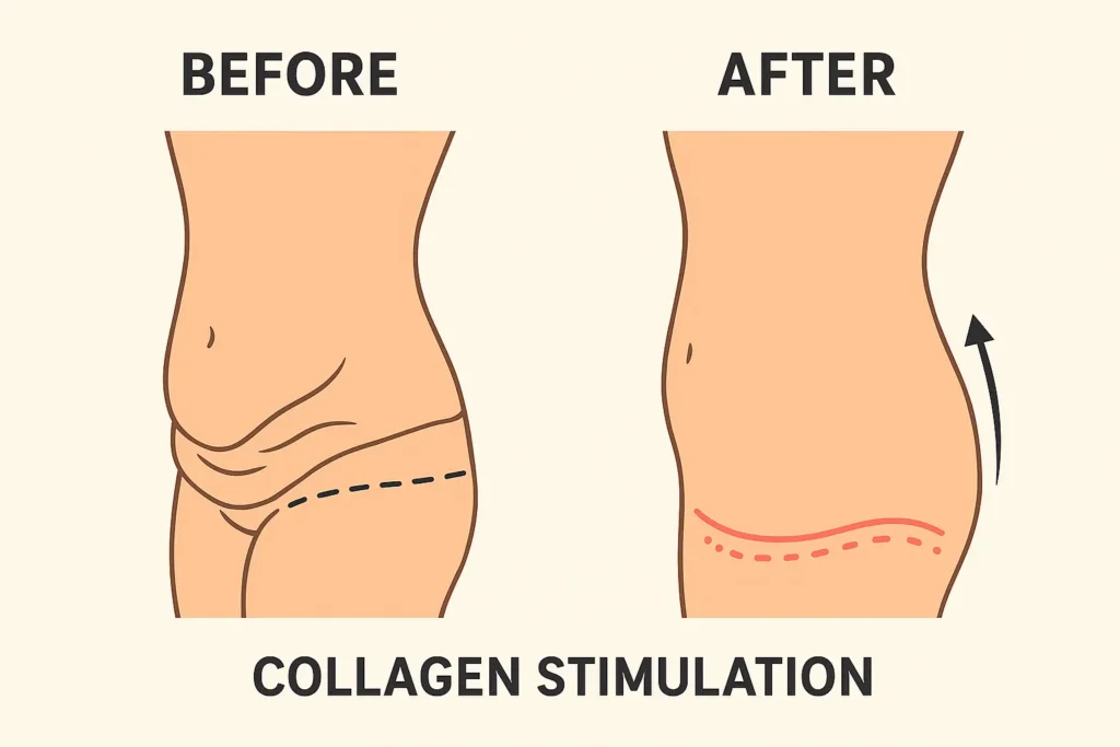 Before and after results for sagging skin after weight loss injections Feltham