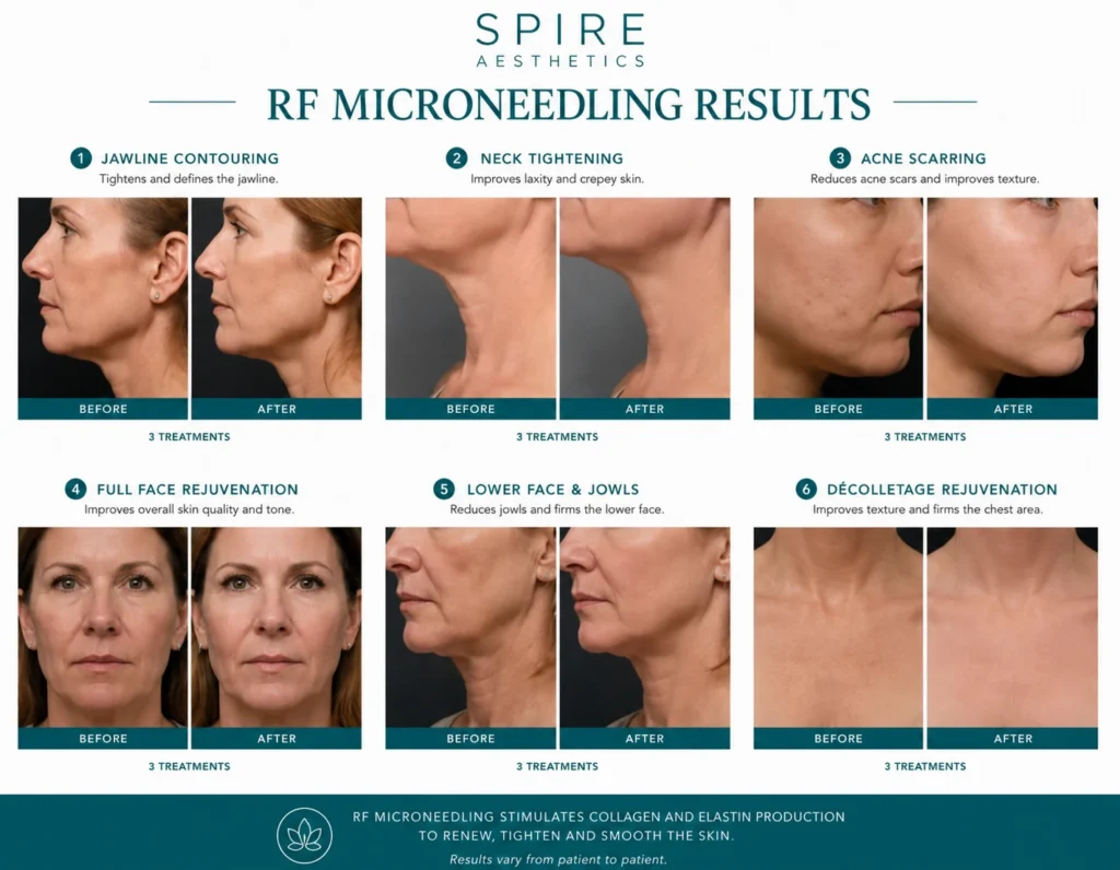 RF Microneedling Skin tightening Feltham results