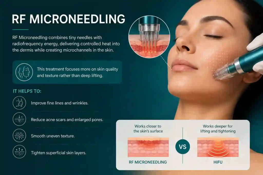 What Does RF Microneedling Do That HIFU Alone Cannot Feltham