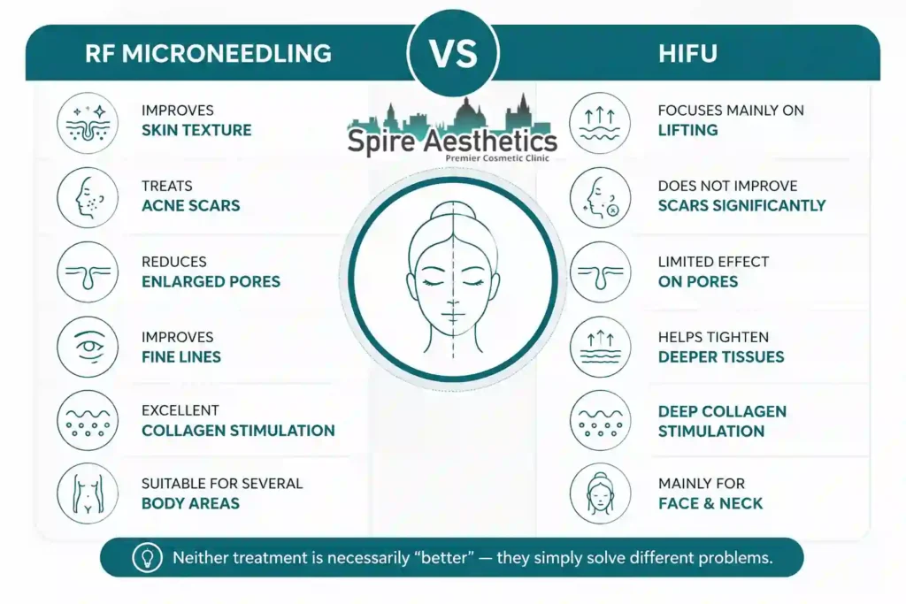 RF Microneedling vs HIFU: Which Treatment Gives Better Results Feltham?